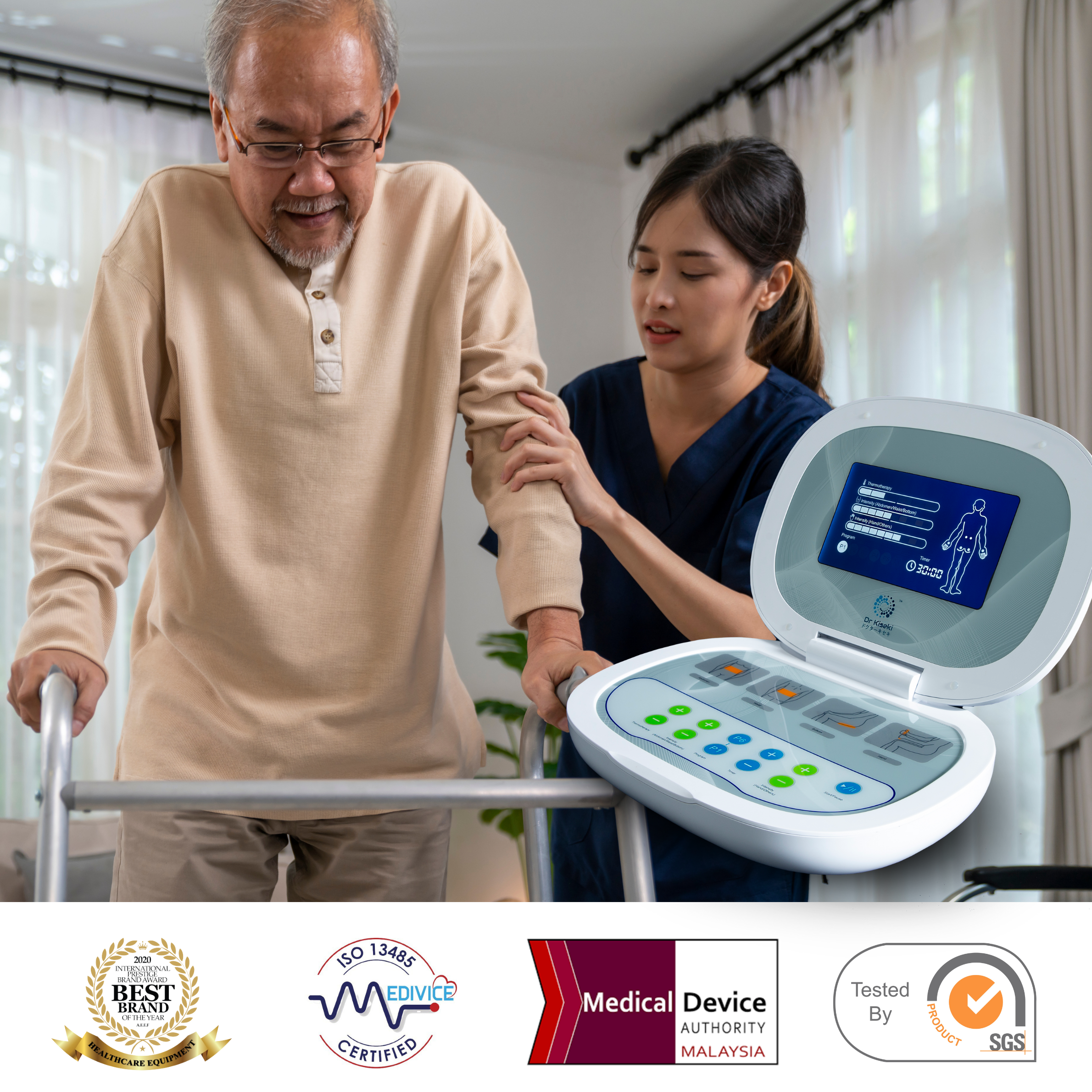 Home physiotherapy support in Malaysia – Dr Kiseki wellness therapy system for stroke and mobility care
